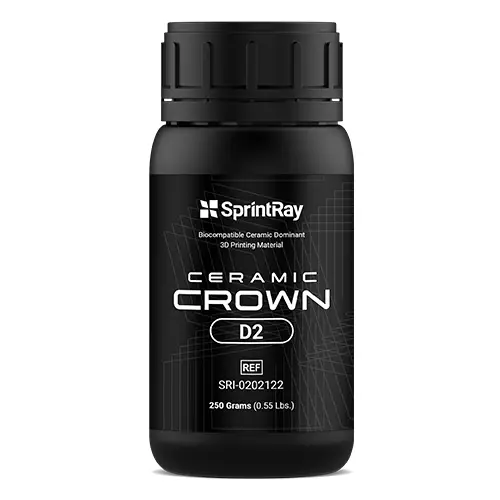Resina ceramic crown D2 Sprintray 250 gr