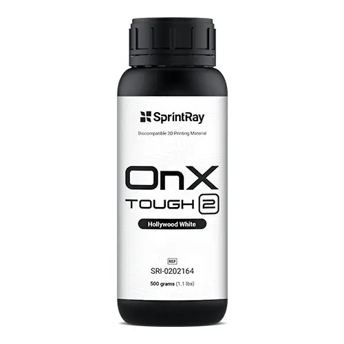 Resina Onx tough 2 Hollywood white Sprintray 500 gr.