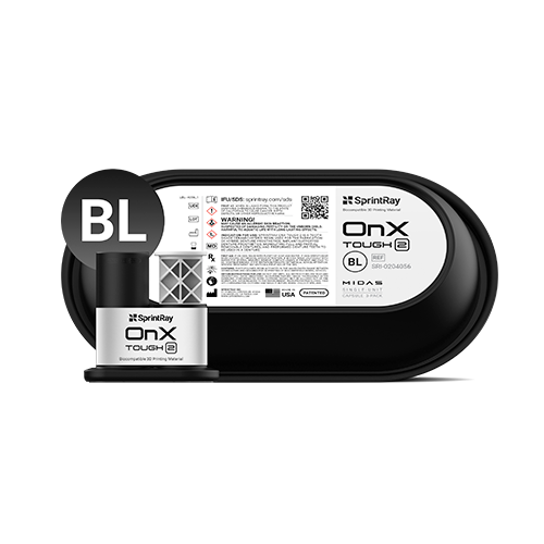 Resina Onx t2 bleach Sprintray cápsula con 3 unidades