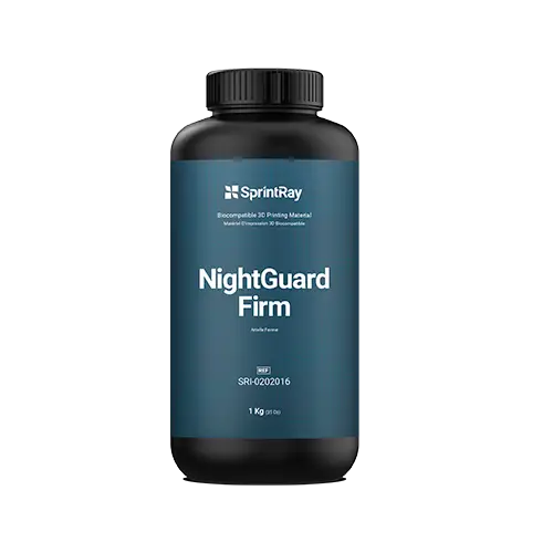 Resina SprintRay NightGuard Firm 1 kg: F&eacute;rulas de descarga