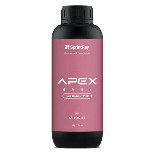 Resina Apex Base Dark Reddish Pink SprintRay 1 kg