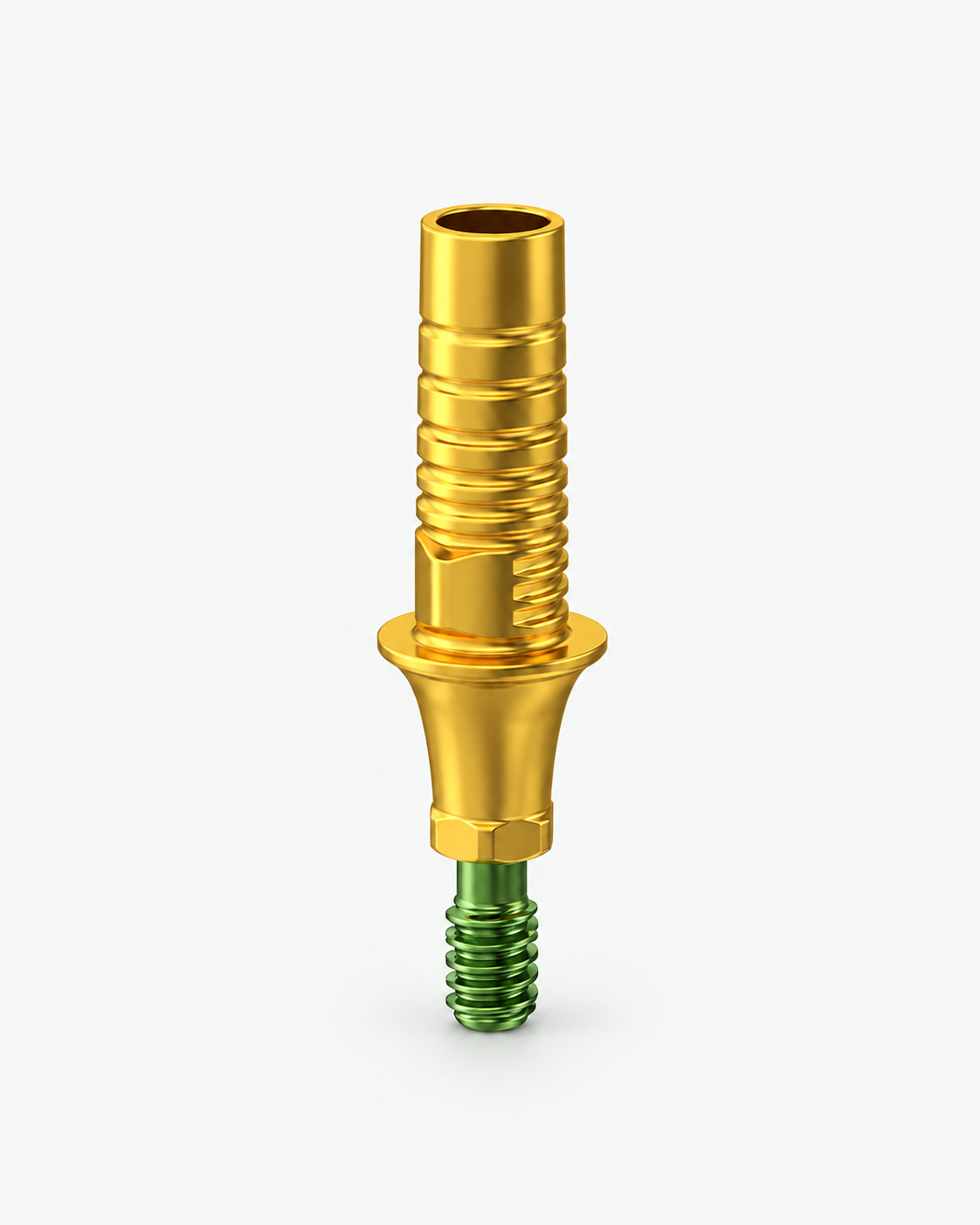 Alpha Base anodizada en dorado con tornillo TX